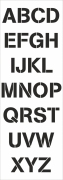 Mehrwegschablone Buchstaben 4